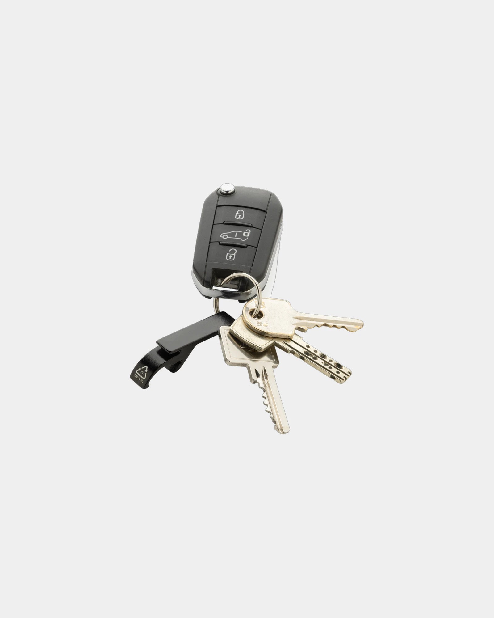 Schlüsselanhänger recycelt Aluminium RCS zum Personalisieren - 3